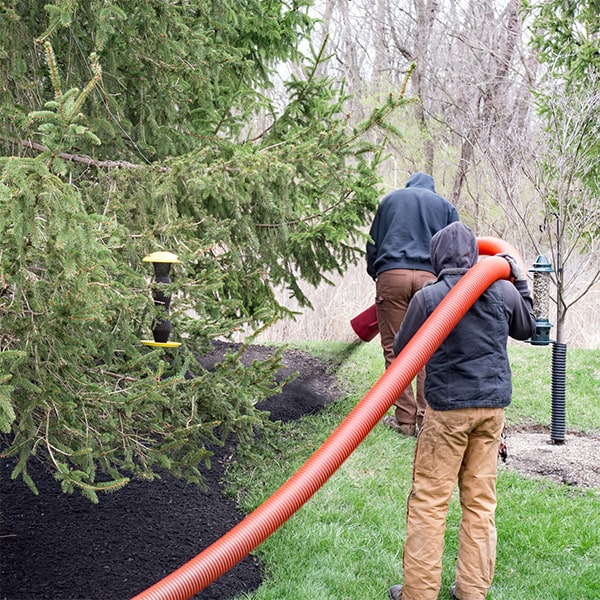 mulch blowing is a clean and precise method of distributing mulch